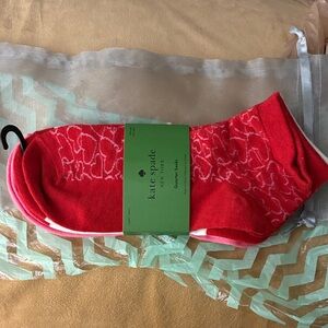 Kate Spade Red Socks NWT